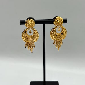 24k Gold plated Jhumka  Nepali/Indian Earrings