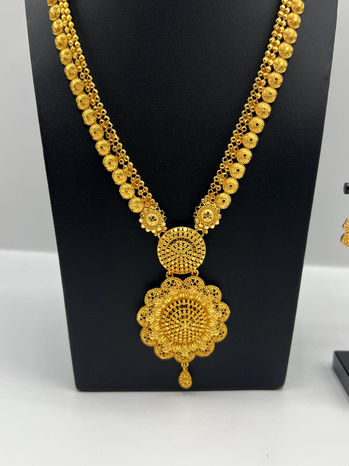 24k Gold Plated Luxurious Rani Haar Set - Etsy