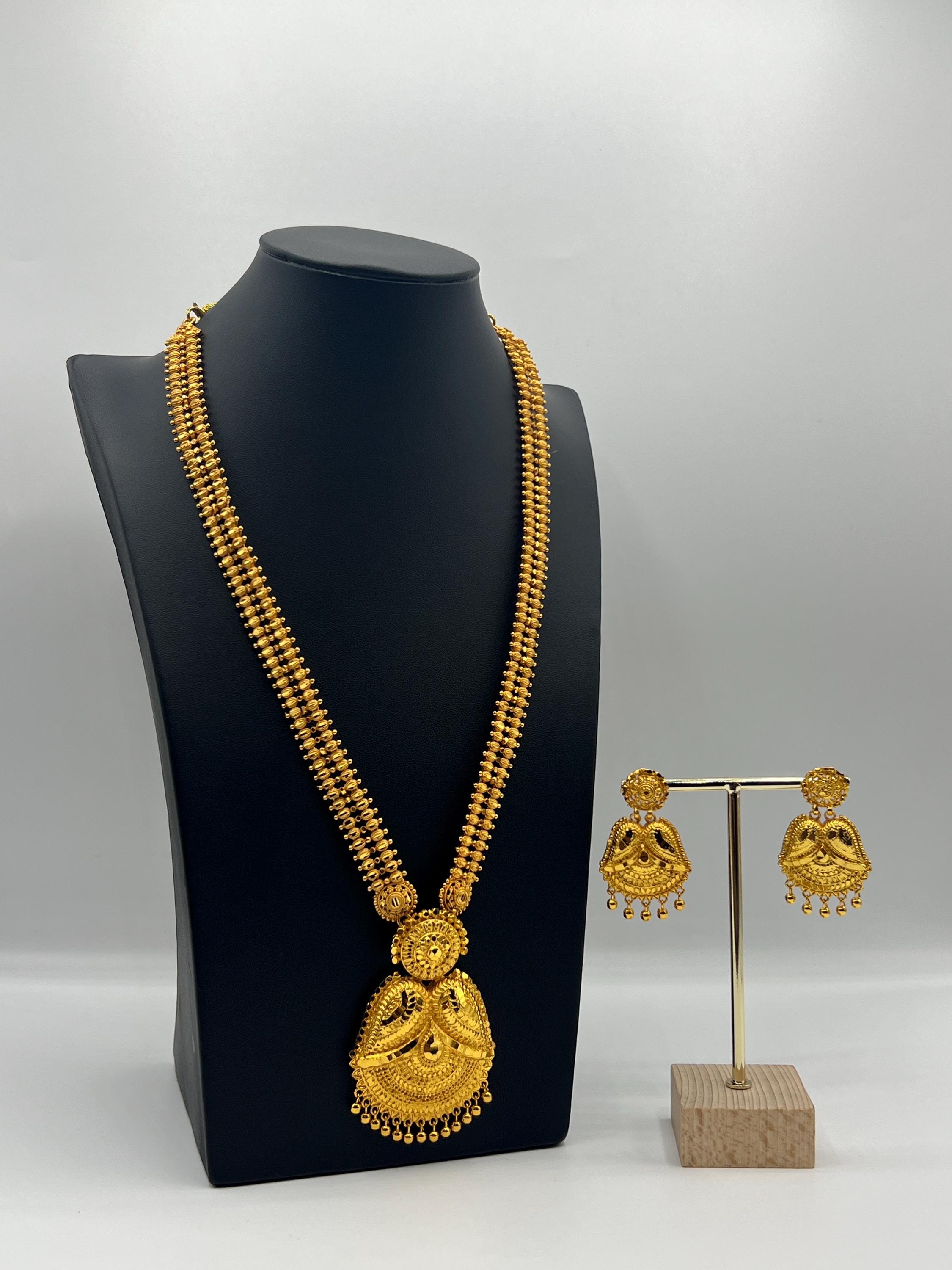 Rani Set Gold Plated Rani Haar Set, Nepali & Indian Bridal Jewelry, Long ...