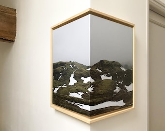 Icelandic landscape, angled frame