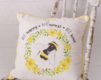 Decorative Bee accent pillow