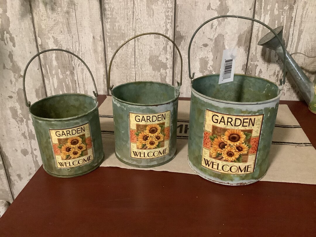 3/set Metal Decorative Containers - Etsy