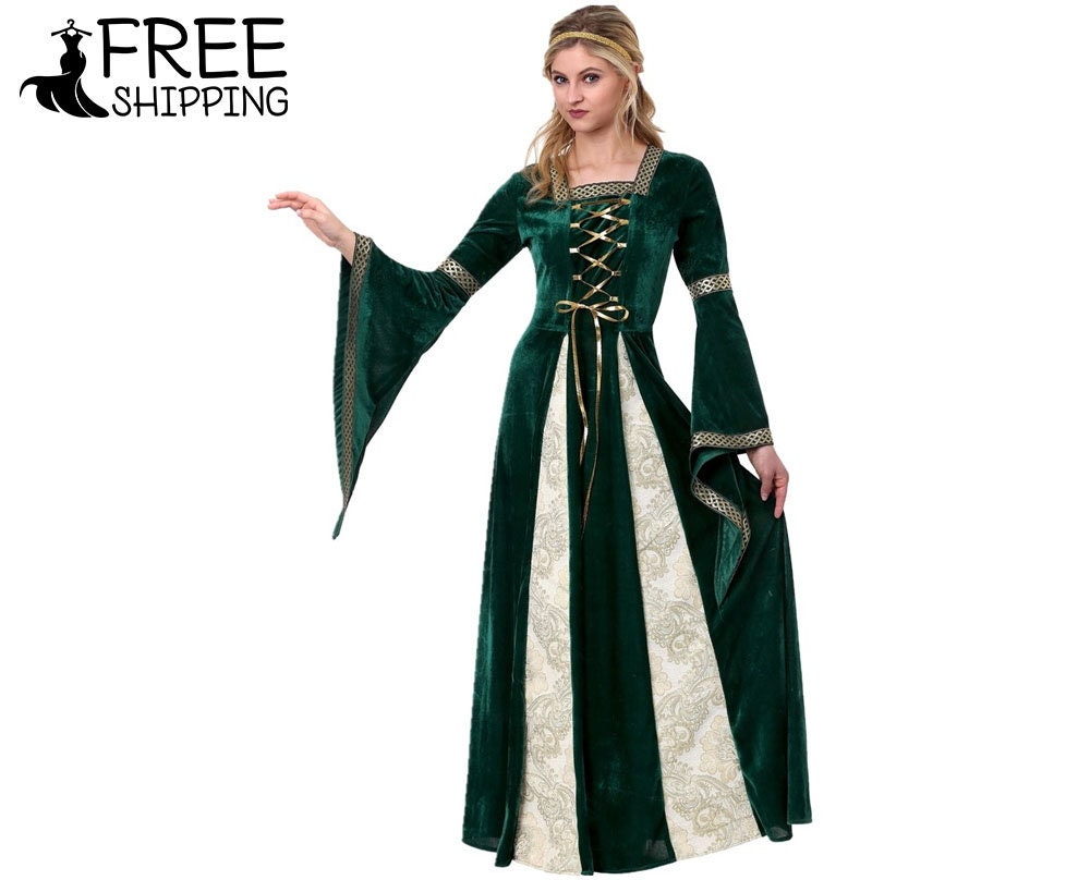 Medieval Victorian Witch Dress Ren Faire Vintage Goth Dress - Etsy