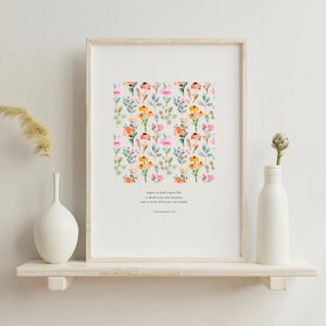 Aspire to Lead a Quiet Life Wall Art, Bible Verse Art, 1 Thessalonians 4:11, Homemaker Art, Homestead Art, Christian Art | INSTANT DOWNLOAD