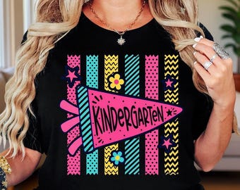 Pre K Teacher Shirt, Custom Grade Kindergarten First Grade Graphic Tee, Back To School Classroom Gift Shirt For Teachers Staff