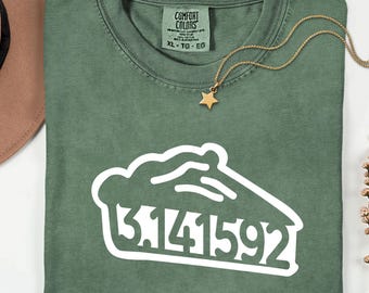 Comfort Colors® Pi Shirt, Pi Pie Shirt, Funny Pi Day Shirt, Math Teacher Shirt, Pi Symbol Shirt, 3.14 Nerd Math Gift, STEM Math Tee