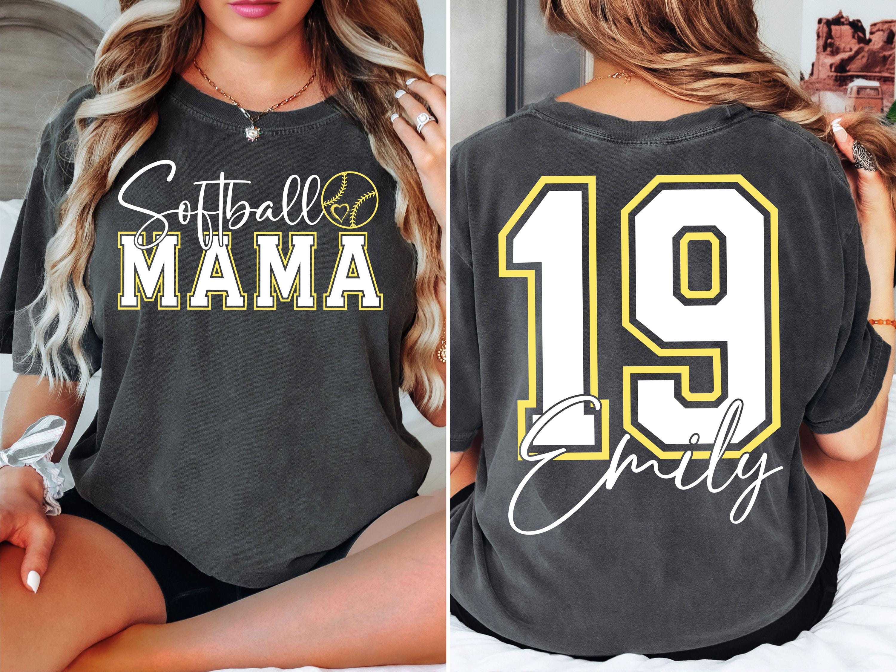 Softball Mom T-Shirt - Funny Graphic Tee For Baseball Moms, Cotton Blend, Game Day Shirt - View #5