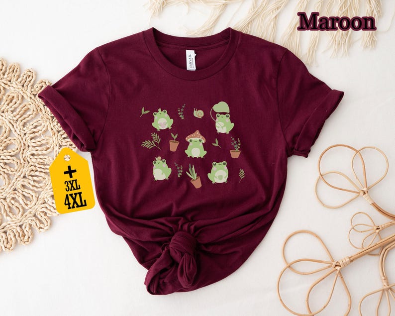 Cute Frog Shirt, Frog Shirt, Funny Animal Shirt, Animal Shirt, Animal Lover Shirt, Gift For Frog Lover, Funny Frog Shirt, Cute Shirt zdjęcie 4