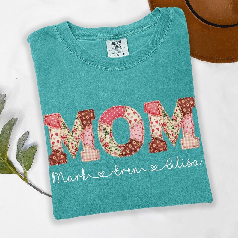 Comfort Colors® Personalized Mom Shirt, Custom Kids Names Shirt, Mother Gift Shirt, Mama Shirt, Mothers Day Shirt, Print Only — Not a Patch image 8