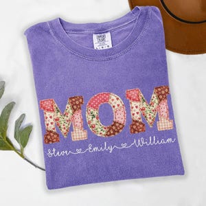 Comfort Colors® Personalized Mom Shirt, Custom Kids Names Shirt, Mother Gift Shirt, Mama Shirt, Mothers Day Shirt, Print Only — Not a Patch image 10