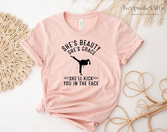 Karate Girl T-Shirt: She's Beauty, She's Grace