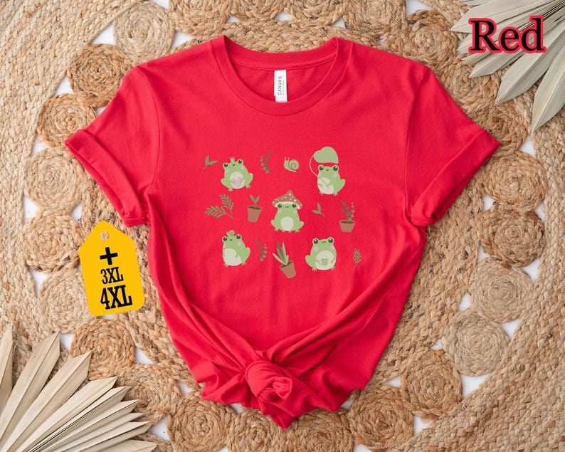 Cute Frog Shirt, Frog Shirt, Funny Animal Shirt, Animal Shirt, Animal Lover Shirt, Gift For Frog Lover, Funny Frog Shirt, Cute Shirt zdjęcie 5