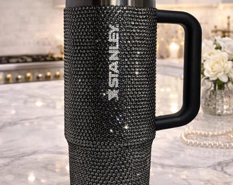 Stanley Cup con strass e coperchio ribaltabile da 30 once