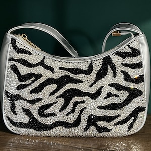 Rhinestone Encrusted Clutch Purse – Sparkly Evening Bag, Crystal Handbag, Glam Wedding Clutch, Luxury Party Purse