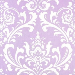 Lavender Damask Upholstery Fabric, Ozbourne Wisteria Fabric by the Yard, Premier Prints, Home Decor, Upholstery Drapery, Purple, 5 Colors