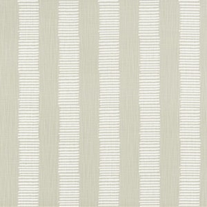 Neutral Dashed Line Striped Fabric by the Yard, Premier Prints Dash Fog Slub Linen, Grayish Beige & White, Upholstery Drapery, Modern Greige