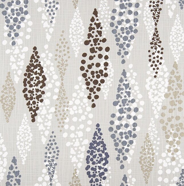 Blue and Brown Dots Upholstery Fabric, Premier Prints Angelo River Way ...