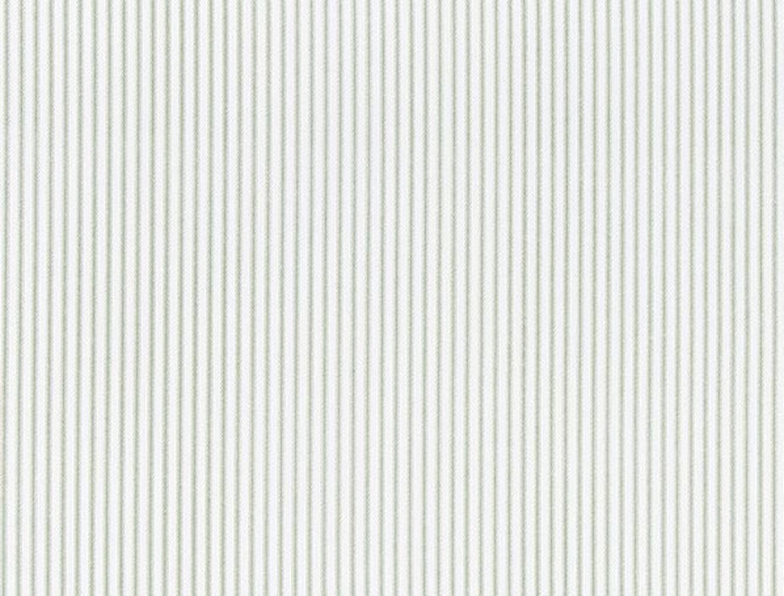 Small Stripes Gray & White Ticking Stripe Fabric, Storm Grey, Striped Drapery, Craft ...