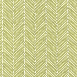 Pear Green and White Herringbone Upholstery Fabric by the Yard, Premier Prints Griffen Pear Green Slub Canvas, Chevron, Designer Home Decor
