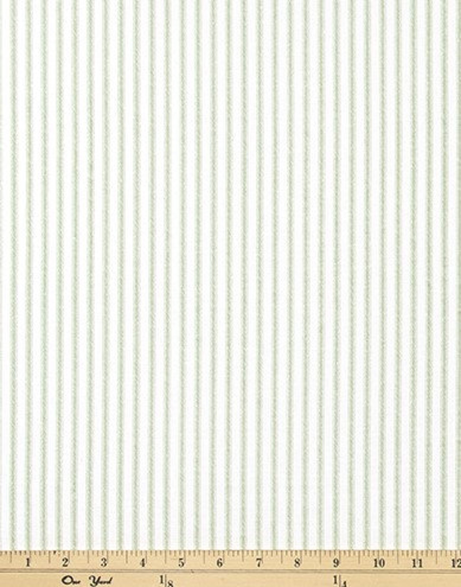 White and Sage Green Striped Set