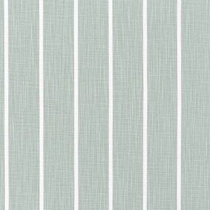 Sage Green Striped Fabric, Light Bluish Green & Soft White Stripes, Fabric by the Yard, Premier Prints Windridge Waterbury Slub, Cotton 54&quot;