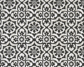 Black Outdoor Upholstery Fabric, Premier Prints Athens Matte, Fabric by the Yard, Spun Polyester, UV Pigments, Modern, 54", Patio Furniture