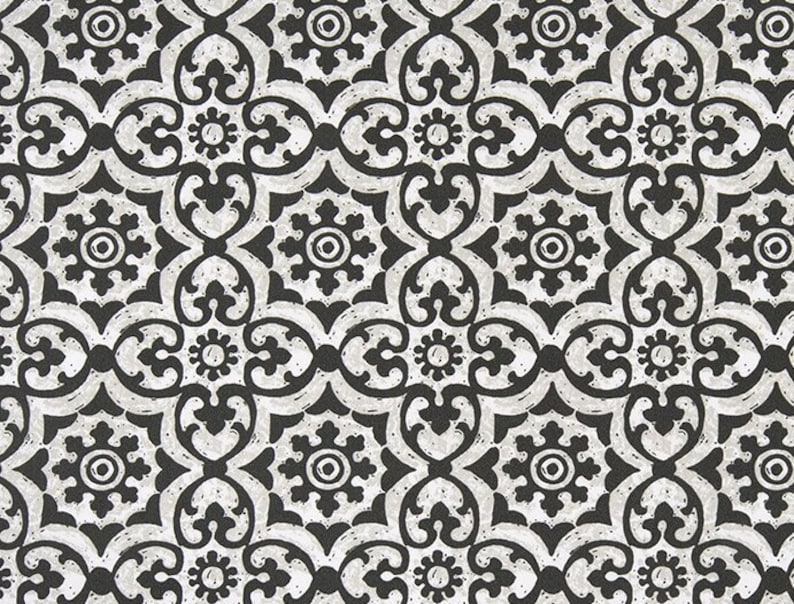 Black Outdoor Upholstery Fabric, Premier Prints Athens Matte, Fabric by the Yard, Spun Polyester, UV Pigments, Modern, 54", Patio Furniture image 1