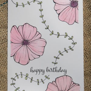 5x7 &quot;&quot;Happy Birthday&quot;&quot; Grußkarte