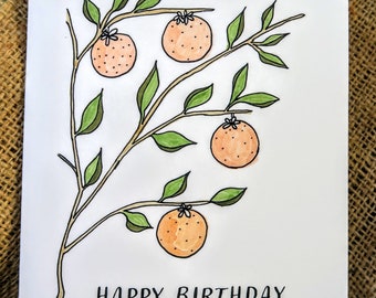 5x7 "Happy Birthday" Greeting Card