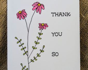 5x7 "Thank You" Greeting Card