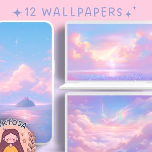 Fantasy Dreamy pastel wallpaper meadow wallpaper lofi wallpaper anime wallpapers 4k wallpaper aesthetic desktop wallpaper cute wallpaper