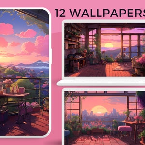 Ghibli Pink Dreamy Wallpaper Sunset Wallpaper Pastel Wallpaper 