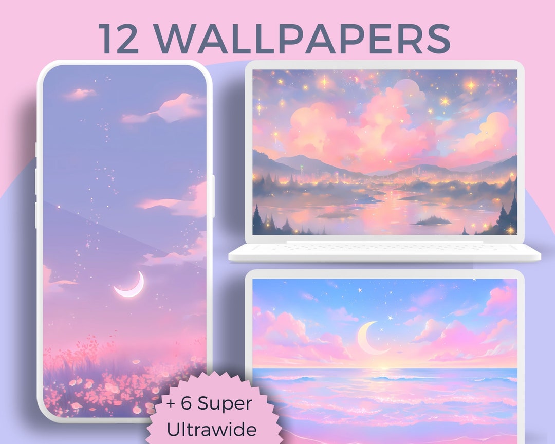 Dreamy Pastel Wallpaper Meadow Wallpaper Lofi Wallpaper Anime ...