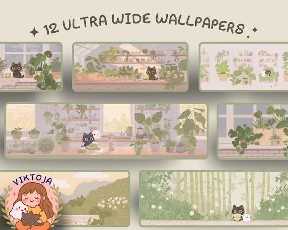 Autumn Ghost Desktop Wallpaper: Hygge Halloween 4K (Digital Download)