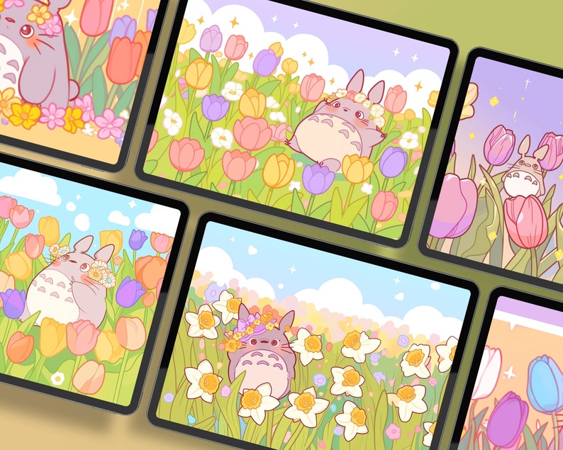 Spring Time Anime Wallpaper Sakura Flower Wallpaper Cozy Desktop Pastel