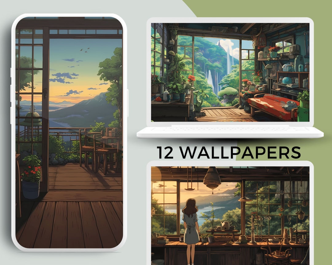 Studio Ghibli Wallpaper Anime Wallpaper Cute Desktop Wallpaper - Etsy