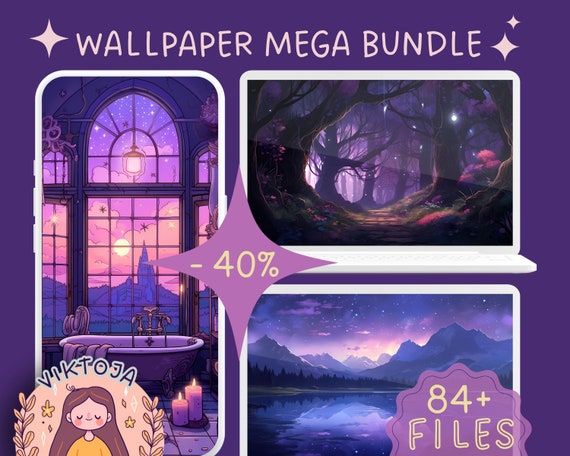 Anime Wallpaper MEGA Bundle | Cozy Desktop & Tablet Screensaver (Digital Download)