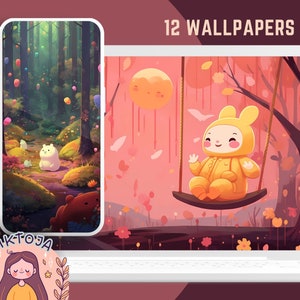 Fondos de escritorio kawaii Fondos móviles lindos kawaii Fondos de pantalla estéticos kawaii fondos de pantalla del teléfono Fondos móviles kawaii caprichosos