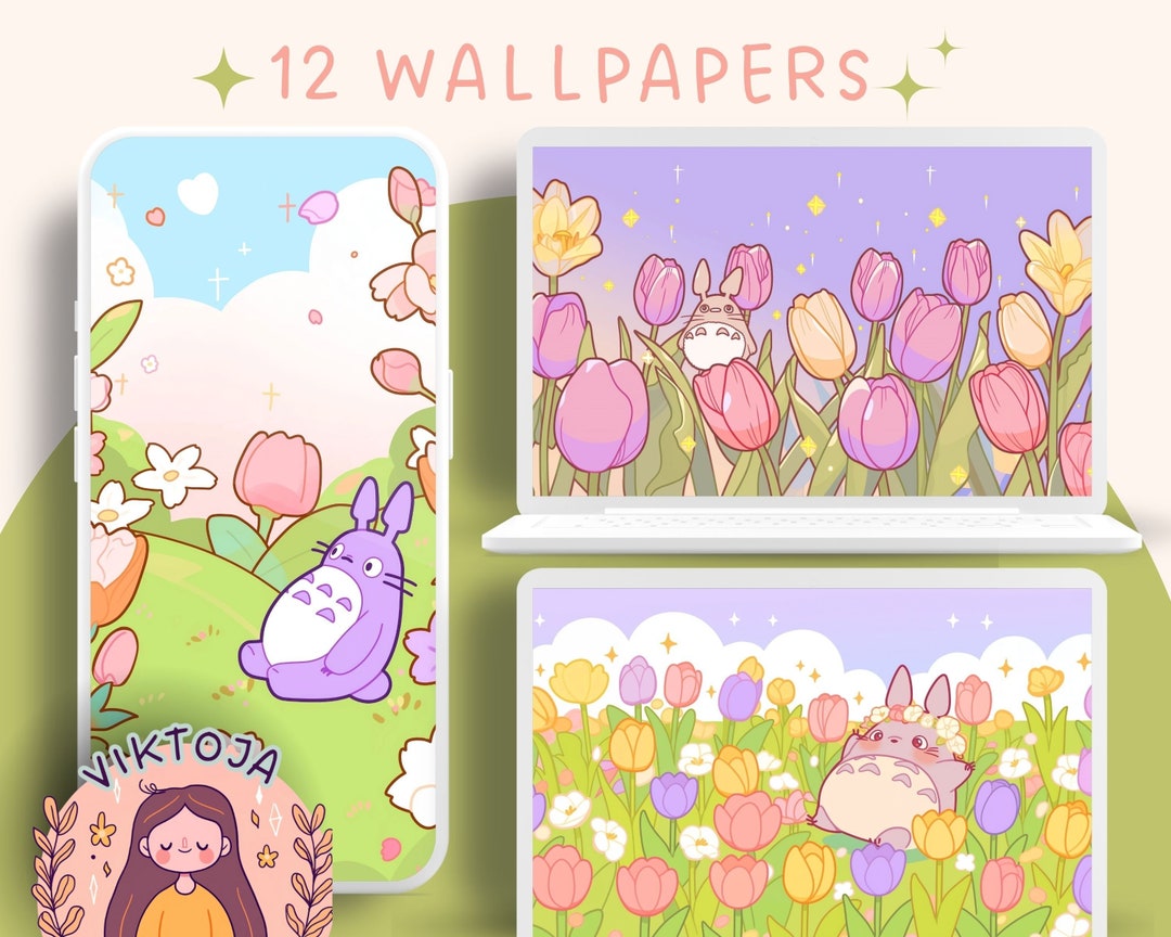 Spring Time Anime Wallpaper Sakura Flower Wallpaper Cozy Desktop Pastel