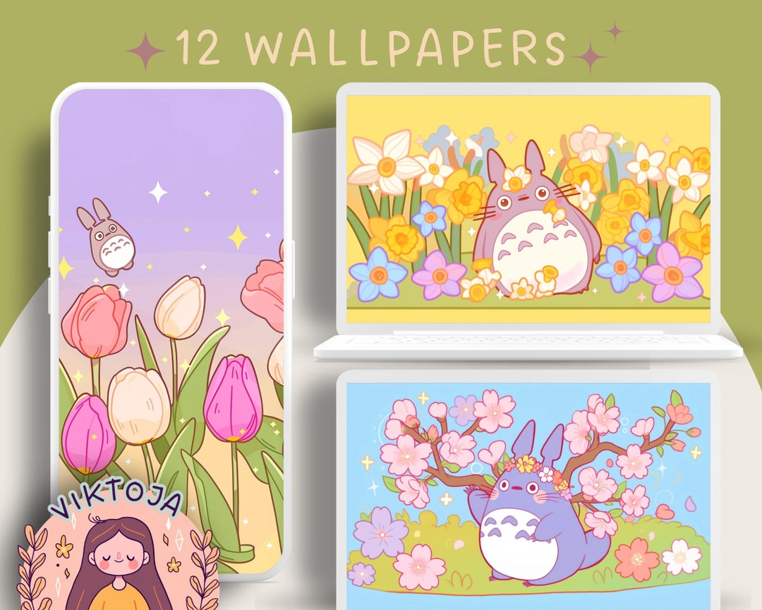Spring Time Anime Wallpaper Sakura Flower Wallpaper Cozy Desktop Pastel