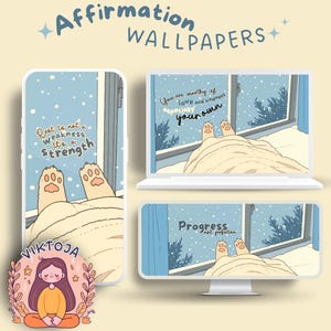 Affirmations Wallpaper Pfoten Wallpaper Zitate UltraWide Wallpaper Anime Wallpaper 4k Wallpaper ästhetischen Desktop Hintergrund süße Tapete