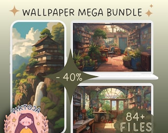 Ghibli wallpaper MEGA bundle anims screensaver tablet anime wallpaper cozy anime background cute screen saver aesthetic desktop wallpaper