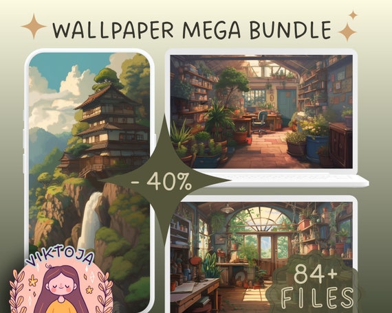 Anime Wallpaper MEGA Bundle | Cozy Screensaver (Digital Download)