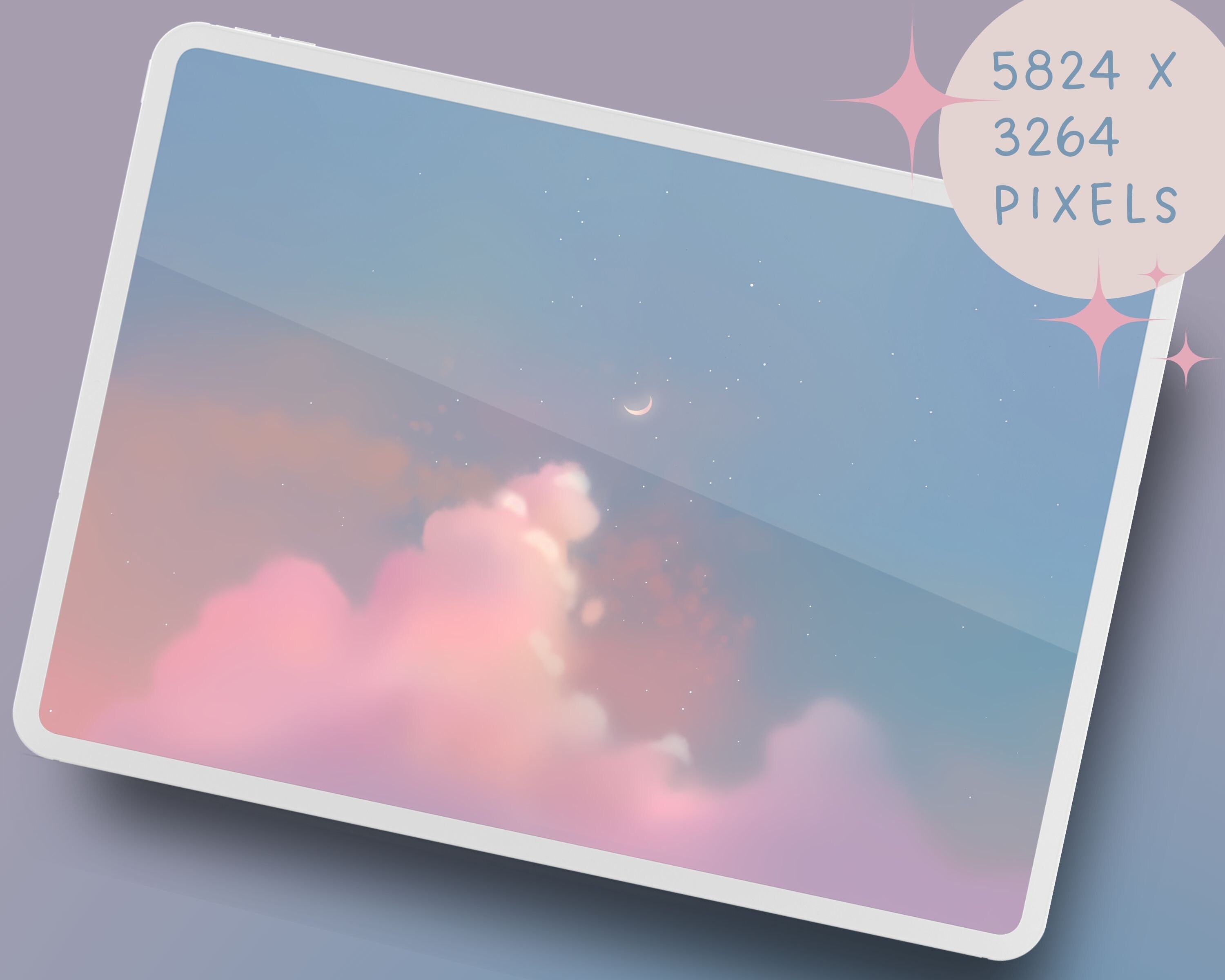 Fondo de pantalla de ensueño en colores pastel, fondo de pantalla de nubes,  fondo de pantalla de estrellas lofi, fondos de pantalla de anime, fondo de  pantalla 4k, fondo de escritorio estético,, image size:3000x2400