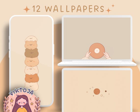 Neutral Landscape Wallpaper Set for Phone & Desktop (Digital Download)