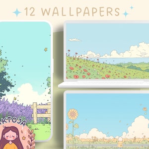 Fondo de pantalla de cabaña de flores, fondo de pantalla en colores pastel, fondo de escritorio rosa, salvapantallas de chica gamer, fondo kawaii, fondo de pantalla del teléfono, pantalla de bloqueo linda