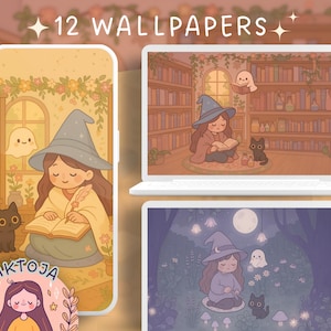 Blooming Rituals 2 witchy wallpaper kawaii wallpaper anims wallpapers witch 4k wallpaper aesthetic desktop wallpaper cute witch wallpaper