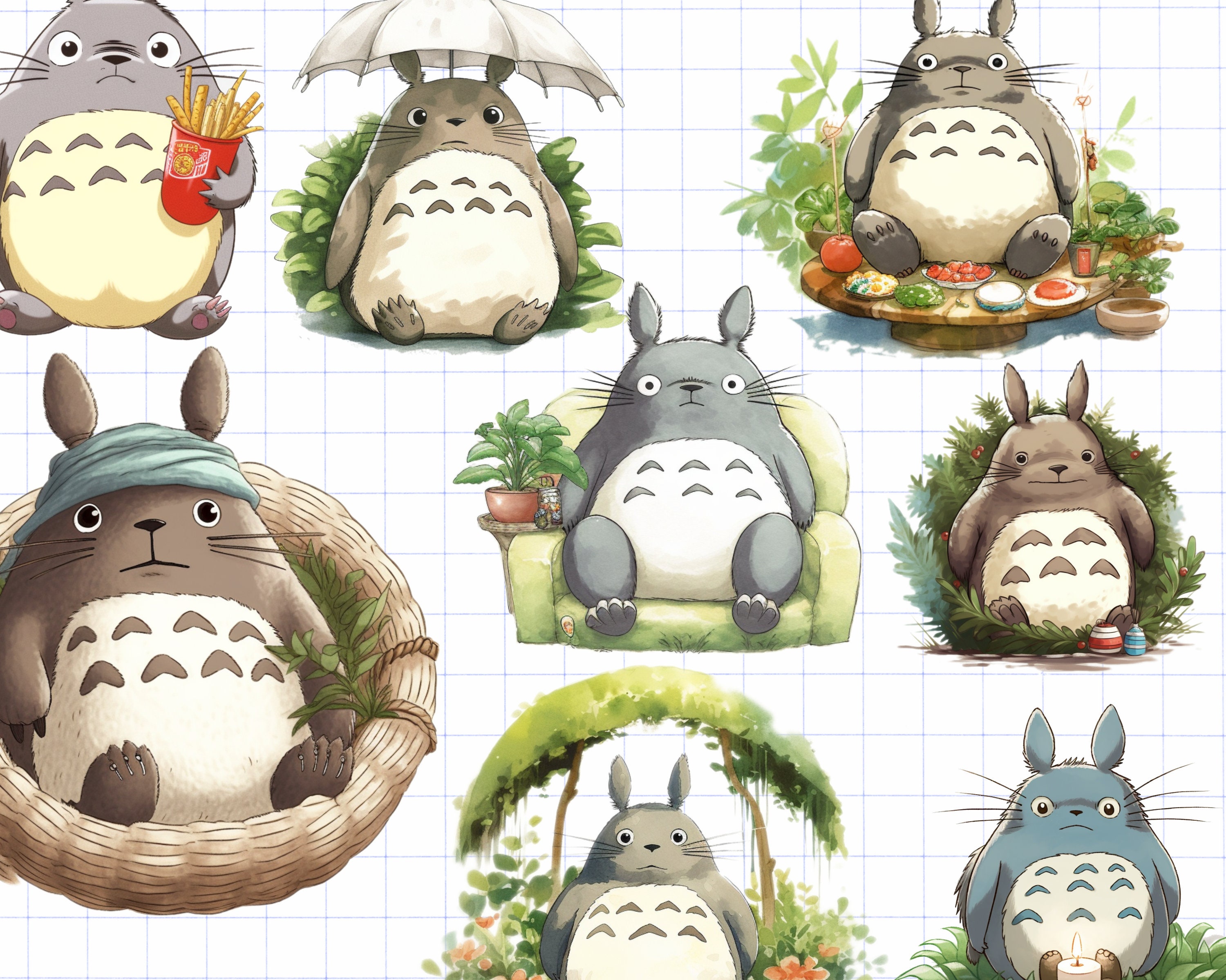 Ghibli Stickers Anims Clipart Kawaii Stickers Goodnotes Japan Etsy UK