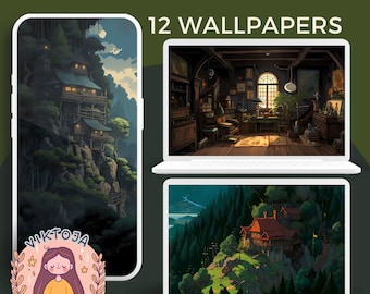 Wallpaper Set: Cozy Anime Backgrounds (Digital Download)