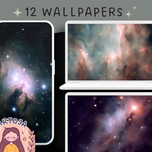 Nebula galaxy wallpaper kawaii wallpaper lofi wallpaper stars wallpapers 4k wallpaper sparkle aesthetic desktop wallpaper cute wallpaper